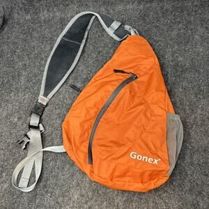 Gonex Sling Backpack Orange Lightweight Travel Daypack Crossbody Bag AS-IS